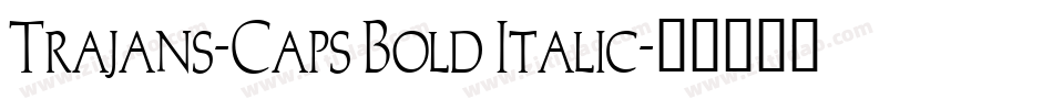 Trajans-Caps Bold Italic字体转换